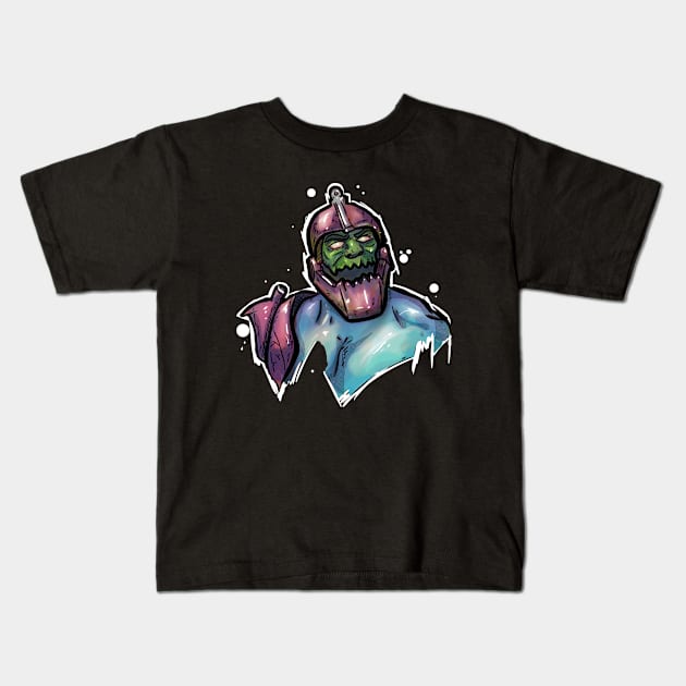 Trapjaw Kids T-Shirt by Beanzomatic